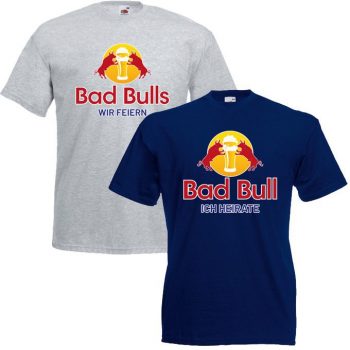 Junggesellenabschied Shirts Bad Bulls