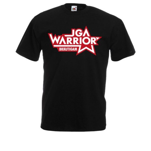 104_JGA-Warrior_Braeutigam JGA Worrior Bräutigam Junggesellenabschied Shirt
