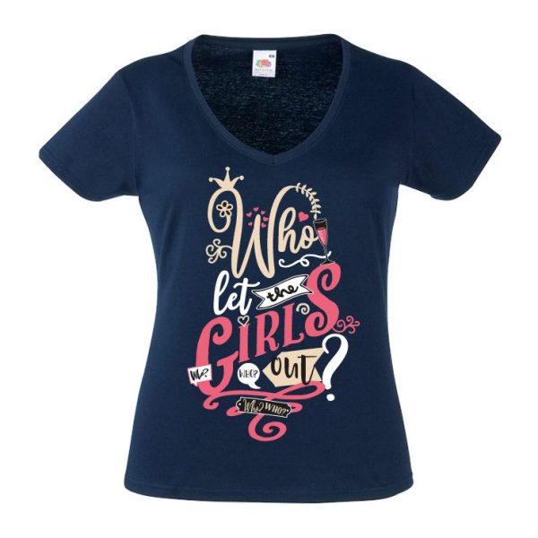 w71_Who_let_the_girls_out_Dunkel Let the girls out drunk JGA Shirt