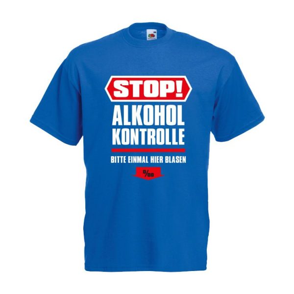 149_Stop-Alkoholkontrolle-Bitte-einmal-hier-blasen Junggesellenabschied Shirt Alkoholkontrolle