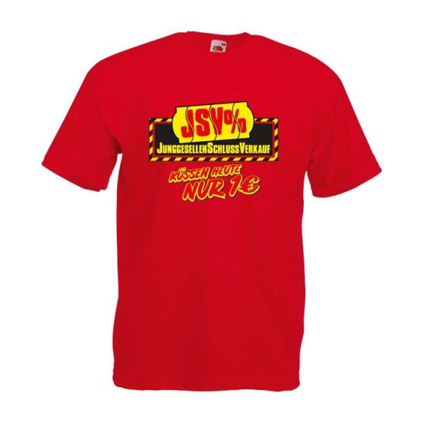 151_JSV_Junggesellen-Schluss-Verkauf_Kuessen-heute-nur-1EUR JGA Shirt Junggesellen-Schluss-Verkauf